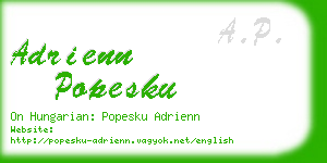 adrienn popesku business card